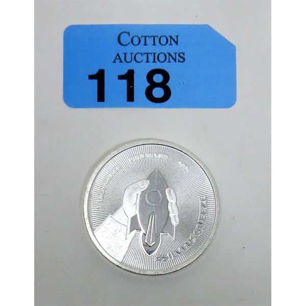 1 Oz .999 Silver This Is The Way To The Moon Round