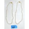 Image 1 : 2 New Genuine Akoya Freshwater Pearl Necklaces