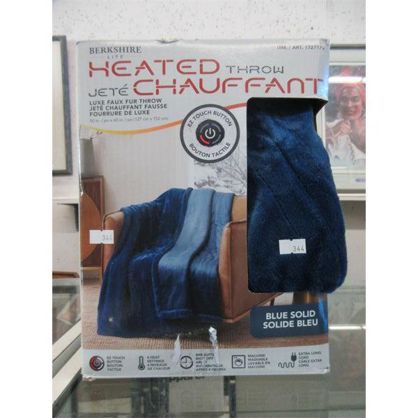 Berkshire Blue 50" x 60" Heated Throw - Customer return