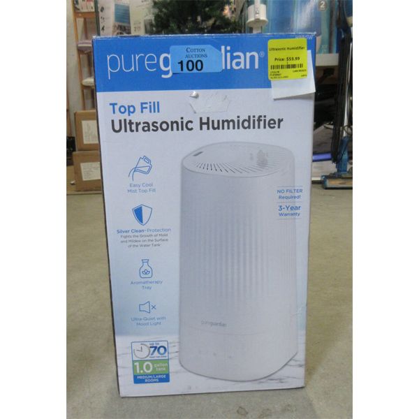 Pureguardian 1 Gallon Ultrasonic Humidifier