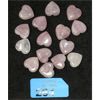 Image 1 : 15 New Hand Carved Light Coloured Amethyst Hearts