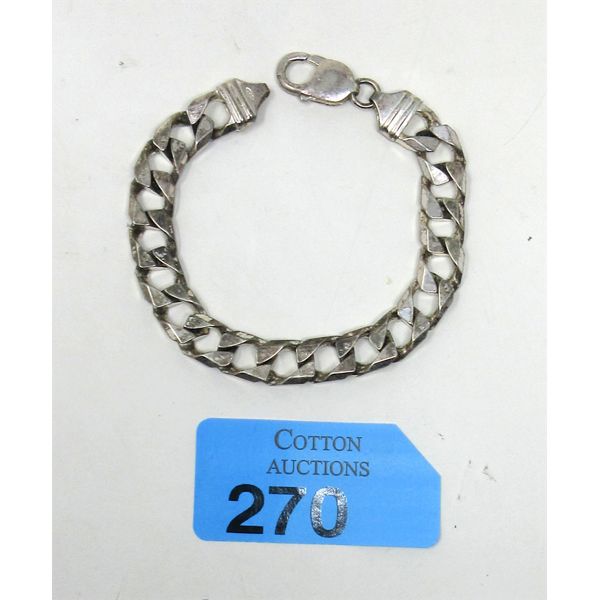 Sterling Silver Cuban-Link Style Bracelet - 31 Grams