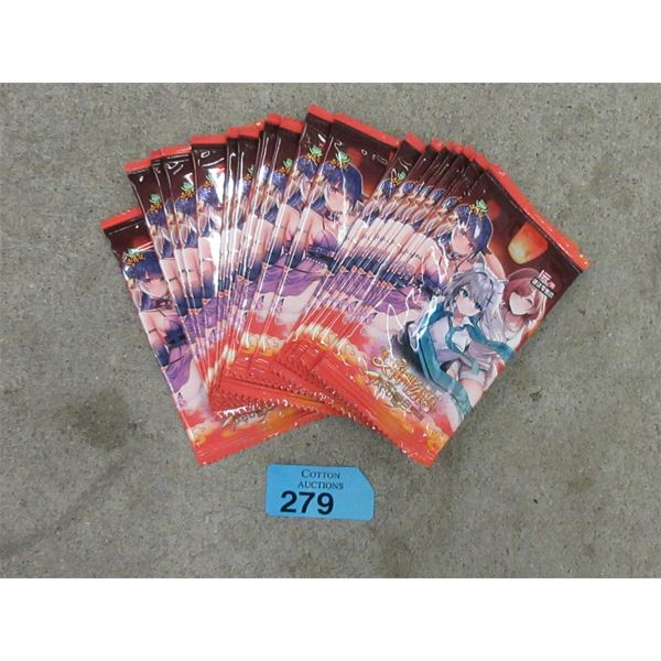 20 New Packs of Netcent Anime Girl Cards