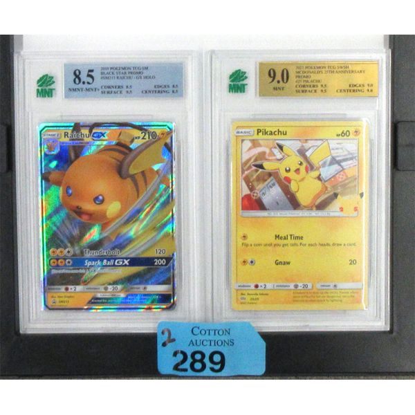 2 MNT Graded Pokemon Cards - 2019 & 2021