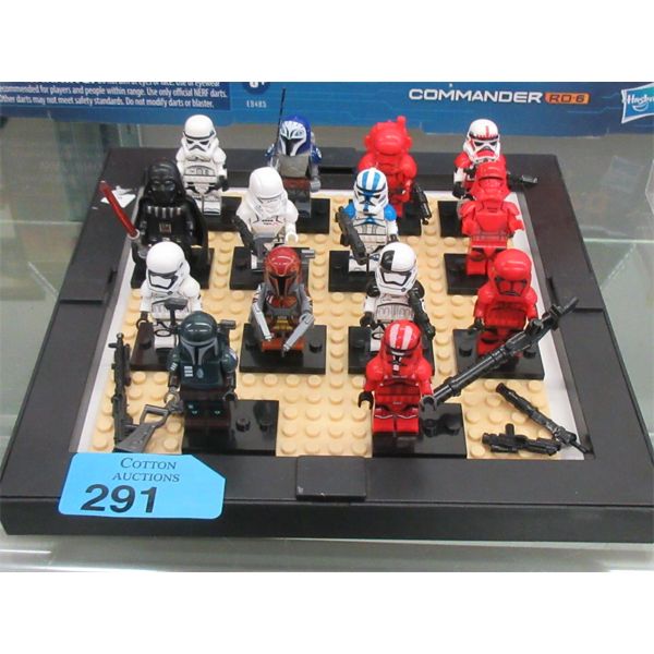 14 Lego-Like Mini Figs with Some Weapons