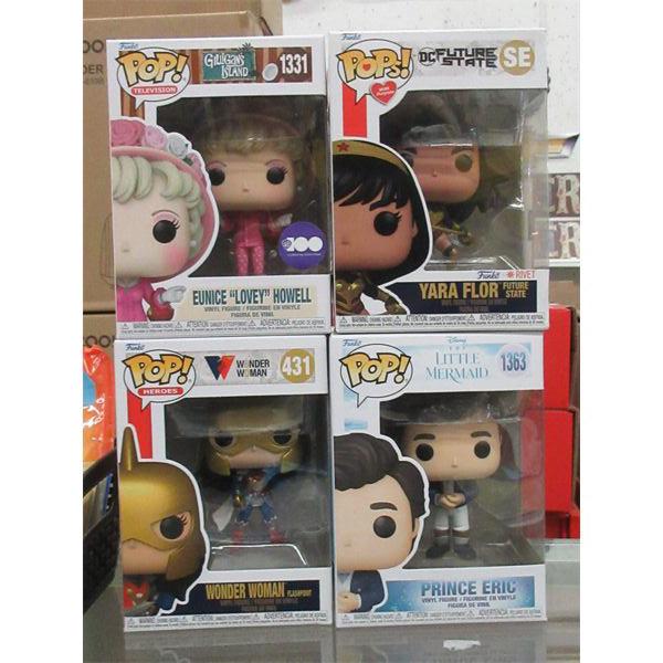 4 Assorted New Funko Pop Vinyl Figurines 