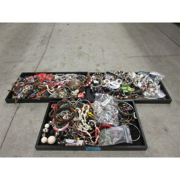 3 Trays of Costume and Fashion Jewelry