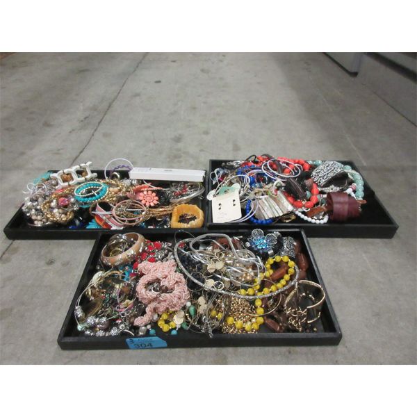 3 Trays of Costume and Fashion Jewelry