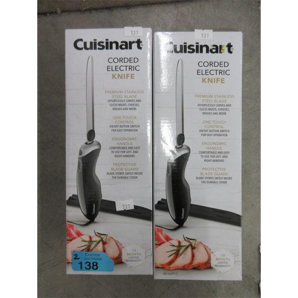 2 Cuisinart Corded Electric Knives  