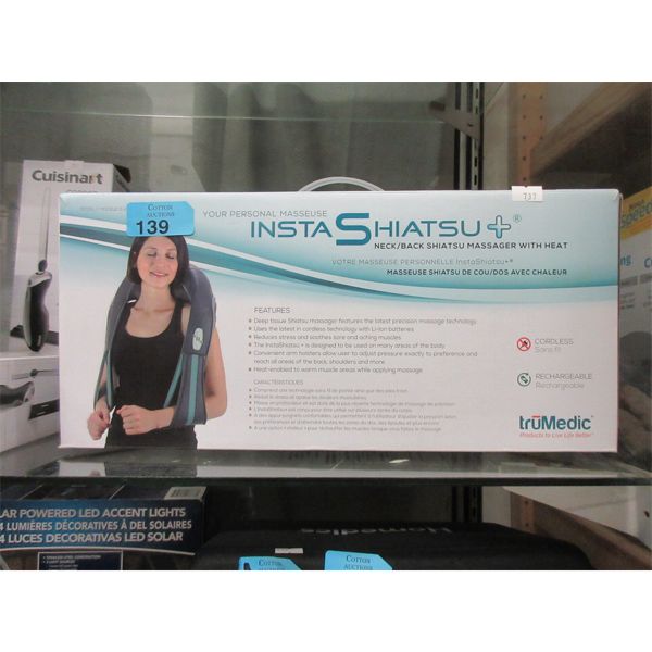 TruMedic InstaShiatsu + Neck/Back Massager with Heat