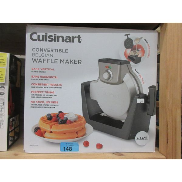 Cuisinart Convertible Belgian Waffle Maker - Model WAF-V400C