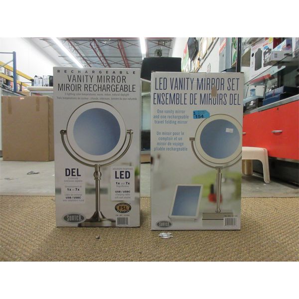 2 LED Vanity Mirror Sets 