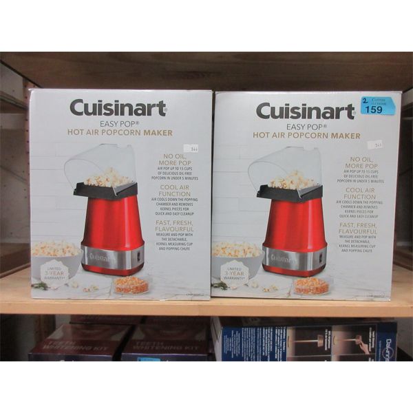 2 Cuisinart Easy Pop Hot Air Popcorn Makers