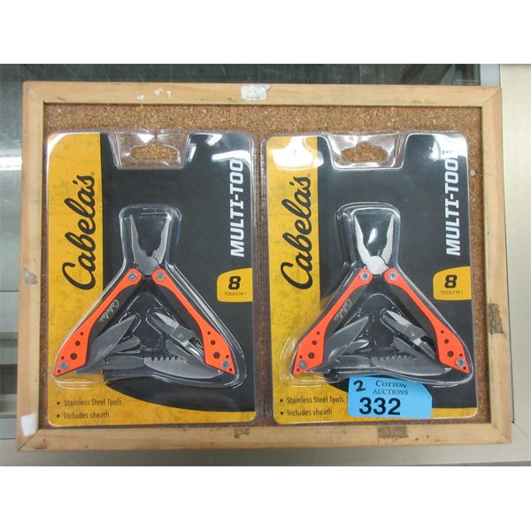 2 New Cabela's Stainless Steel Multi-Tools