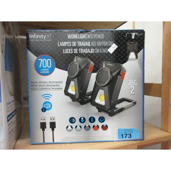 Infinity X1 Worklight with Speakers - Customer Return