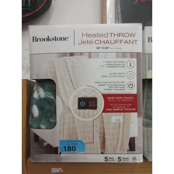 Green Brookstone Heated Throw 