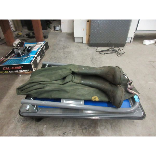 Storm Master Hip Waders & Small Hand Dolly 