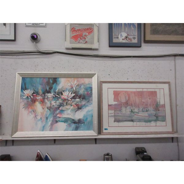 Two Large Framed Prints - Brent Heighton & P. Brent 