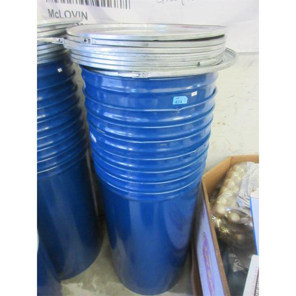 8 Metal 200 L Food Grade Drums with Lids