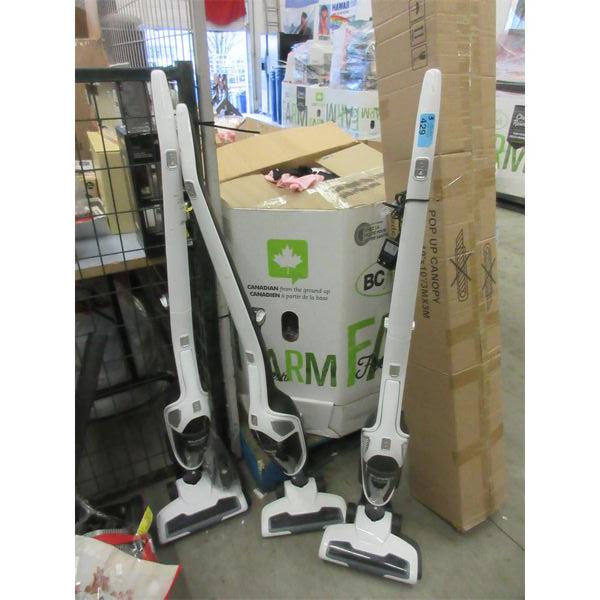 3 Eureka Lightspeed Stick Vacuums  