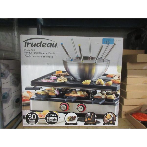 Trudeau Party Grill & Raclette Combo