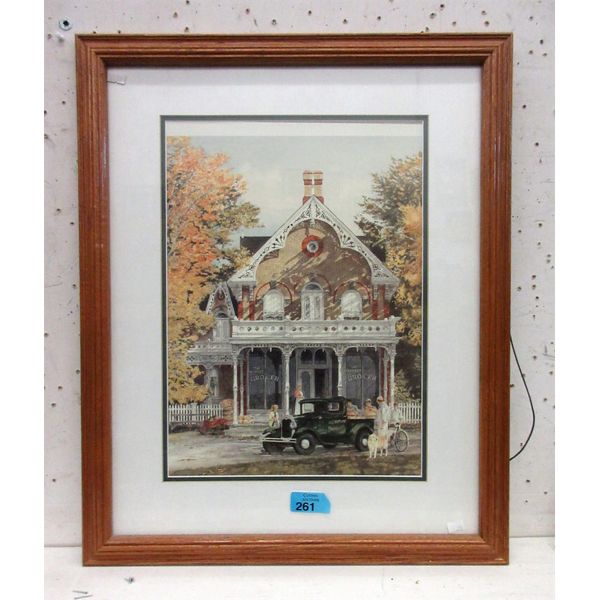 Wood Framed Grocery Store Print