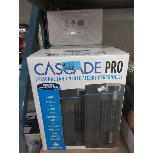 4 Sets of 2 Cascade Pro Personal Fans 