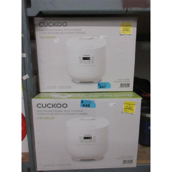 2 Cuckoo CR-0641F Multifunction Rice Cookers 
