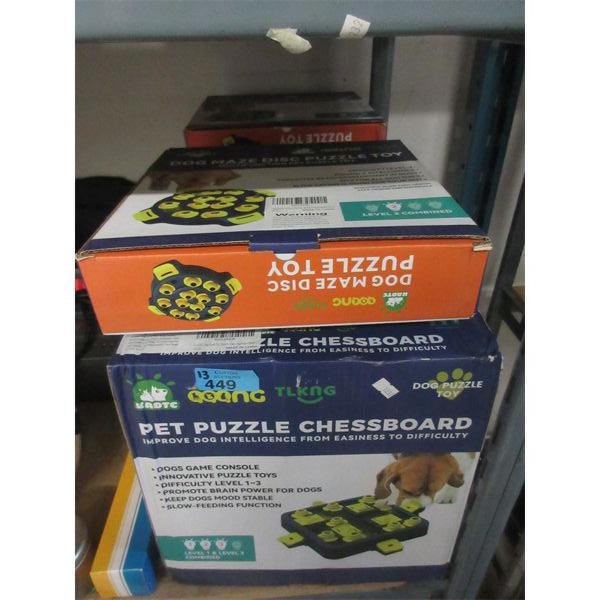 13 Assorted New KADTC Dog Puzzle Feeding Toys 