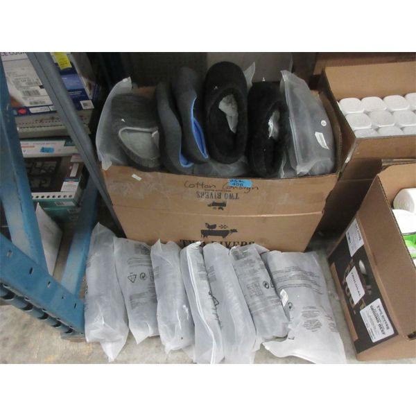 25+ Pairs of New Assorted Grey House Slippers 