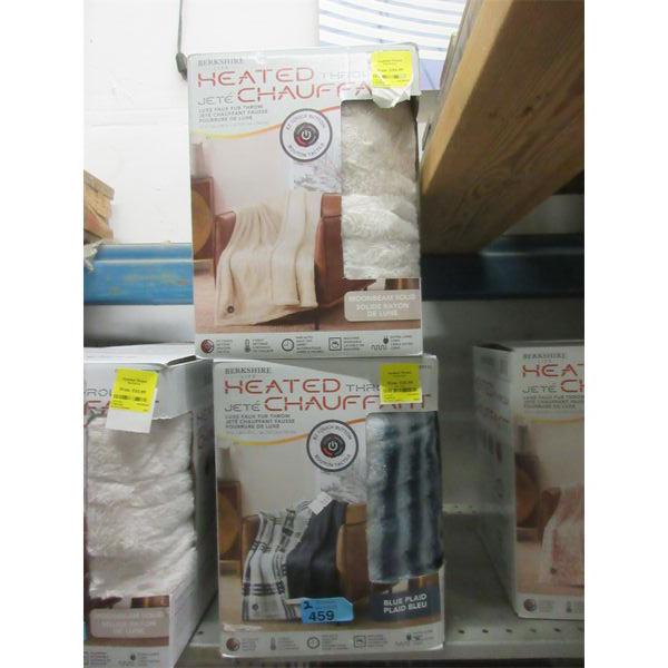 2 Berkshire 50" x 60" Heated Throws