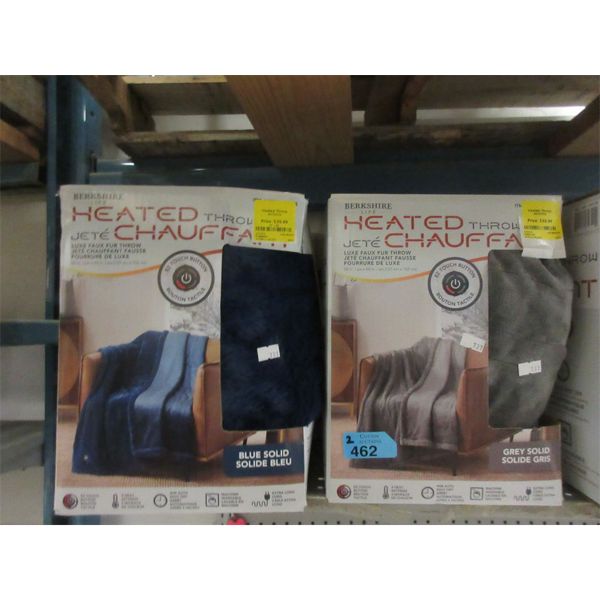 2 Berkshire 50" x 60" Heated Throws