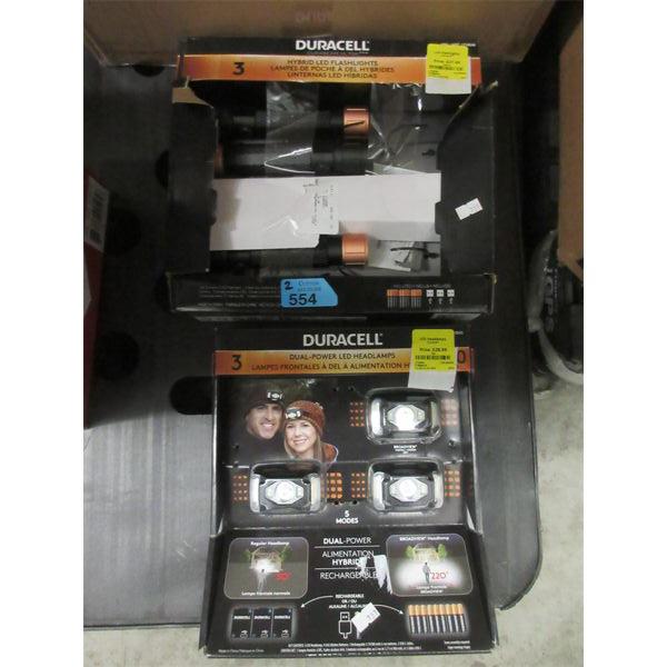 Duracell Headlamps & Flashlights - Customer Return 