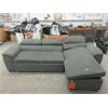 Image 1 : 2 Piece Grey Fabric Sectional Sofa - Customer Return