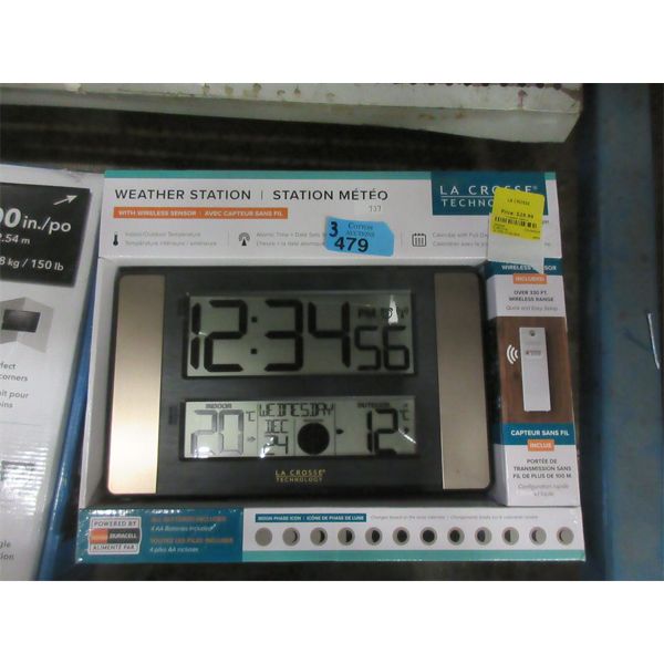 3 La Crosse Weather Stations