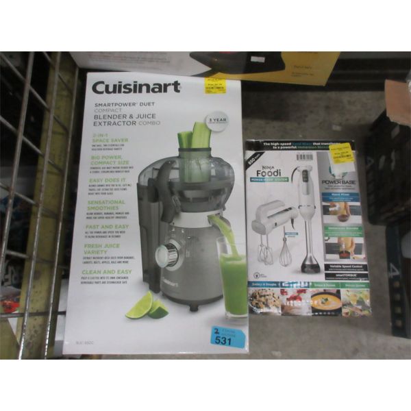 Cuisinart Smart Power Blender/Juicer & Ninja Foodi Power Mixer 