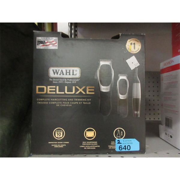 2 Wahl Deluxe Complete Hair Cutting & Trimming Kits 