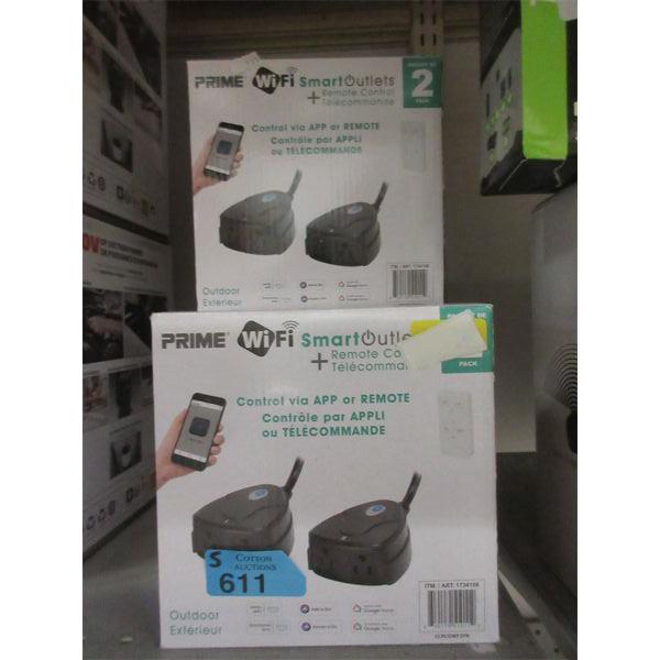 5 Sets of 2 Prime Outdoor WiFi Smart Outlets