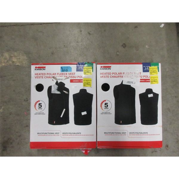 2 Karbon Heated Polar Fleece Vests