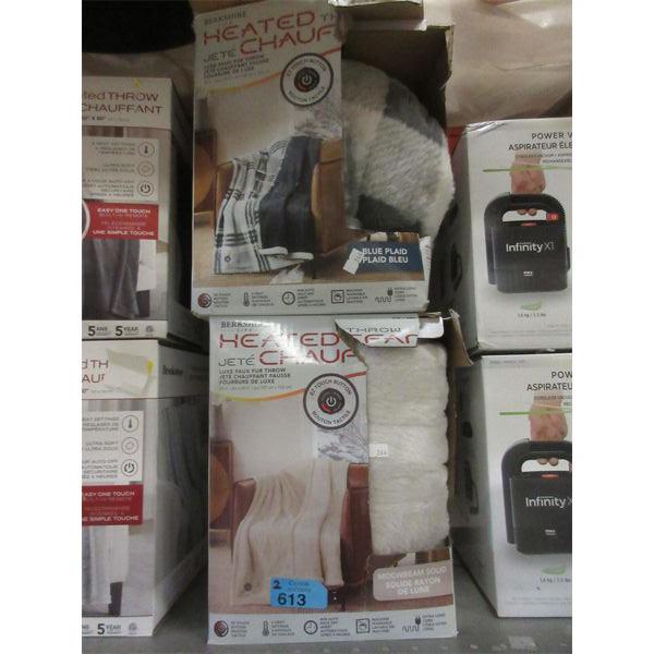 2 Berkshire 50" x 60" Heated Throws