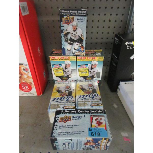 6 Packages Of Upper Deck Hockey Cards