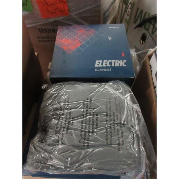 2 New Bedsure Heated/Electric Polar Fleece Throw - Grey