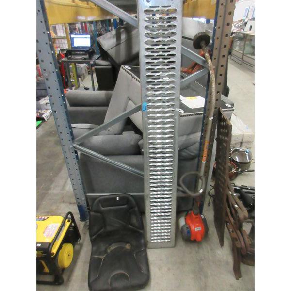 Weed Eater, Motorcycle Ramp & Foam Padded Seat 