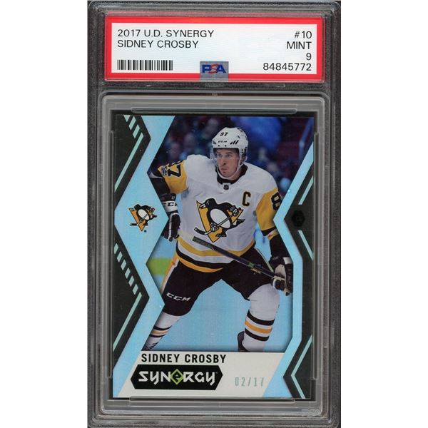 2017 Upper Deck Synergy - Sidney Crosby #2/17 - PSA 9