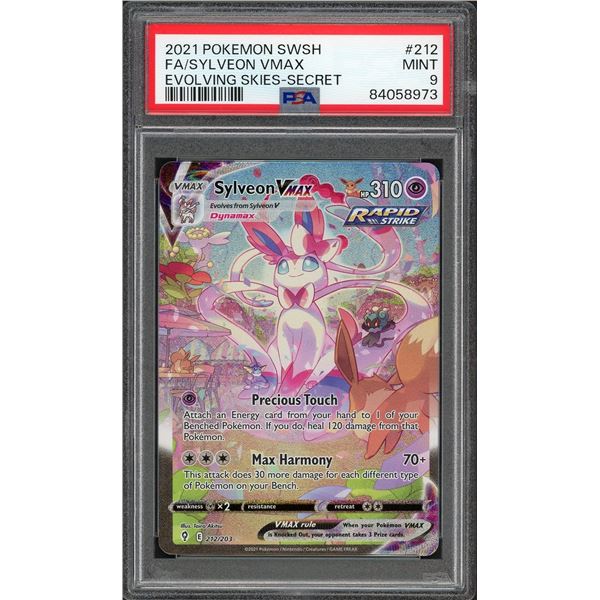 2021 Pokemon Full Art Sylveon VMAX alternate art - PSA 9