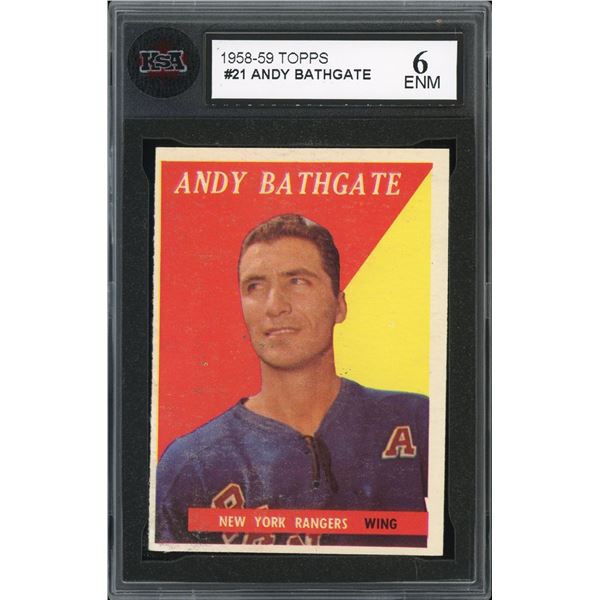 1958-59 Topps #21 Andy Bathgate (KSA 6)