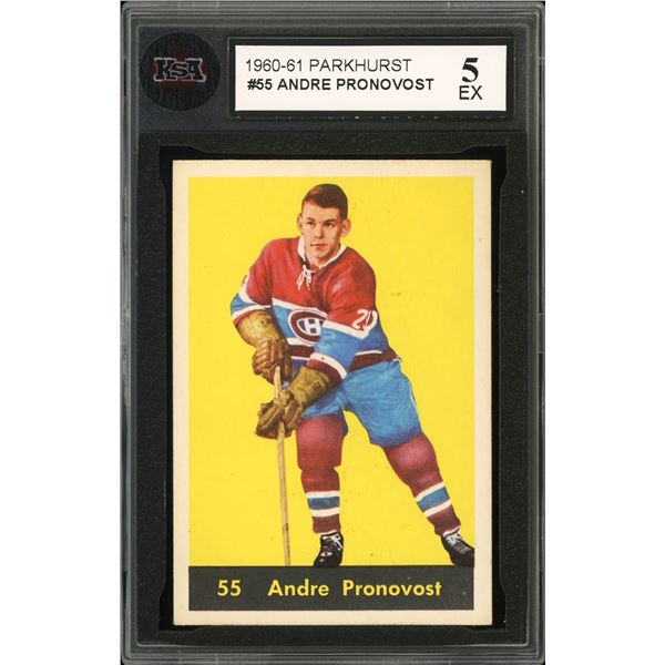 1960-61 Parkhurst #55 Andre Pronovost (KSA 5)