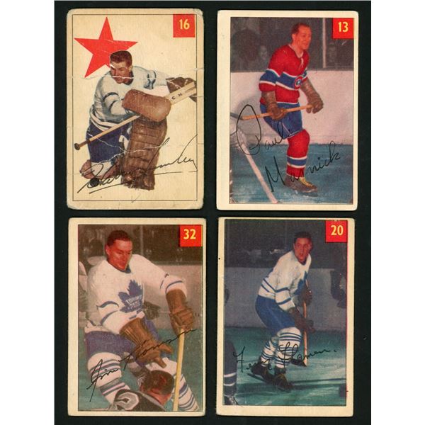 Lot of 12 x 1954-55 Parkhurst Hockey Cards (HOF)