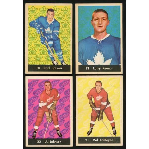 Lot of 8 x 1961-62 Parkhurst Hockey Cards (HOF)