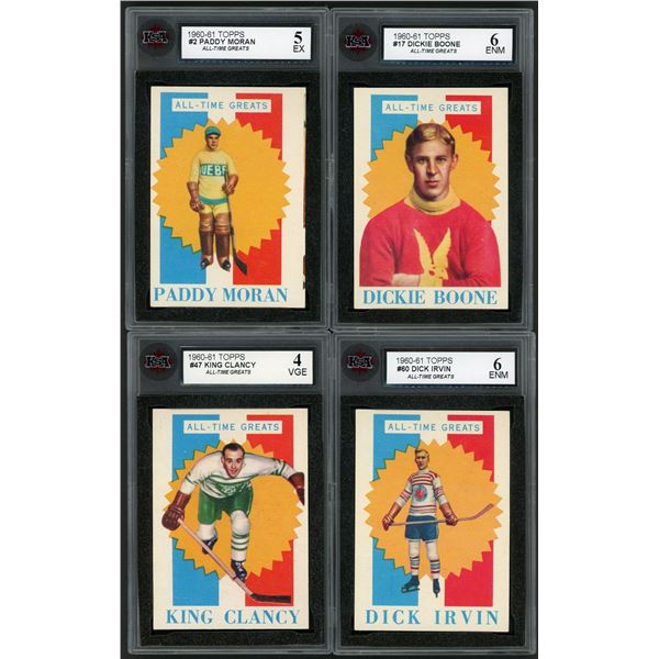 Lot of 4 x 1960-61 Topps All-Time Greats (KSA)